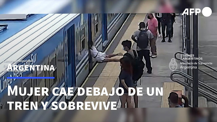 Mujer cae debajo de un tren en Buenos Aires y sobrevive sin daños graves | AFP