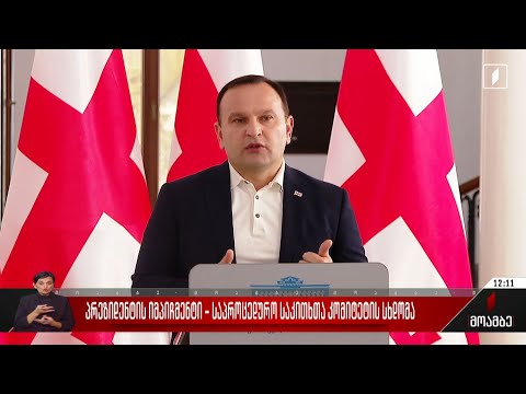 პრეზიდენტის იმპიჩმენტი-საპროცედურო საკითხთა კომიტეტის სხდომა