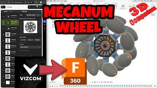 Generative AI Meets Kinematics Vizcom Mecanum Wheel Radial Array Study #vizcom #3dgenerativeai