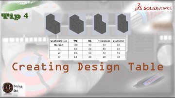 How to create Design Table || SolidWorks