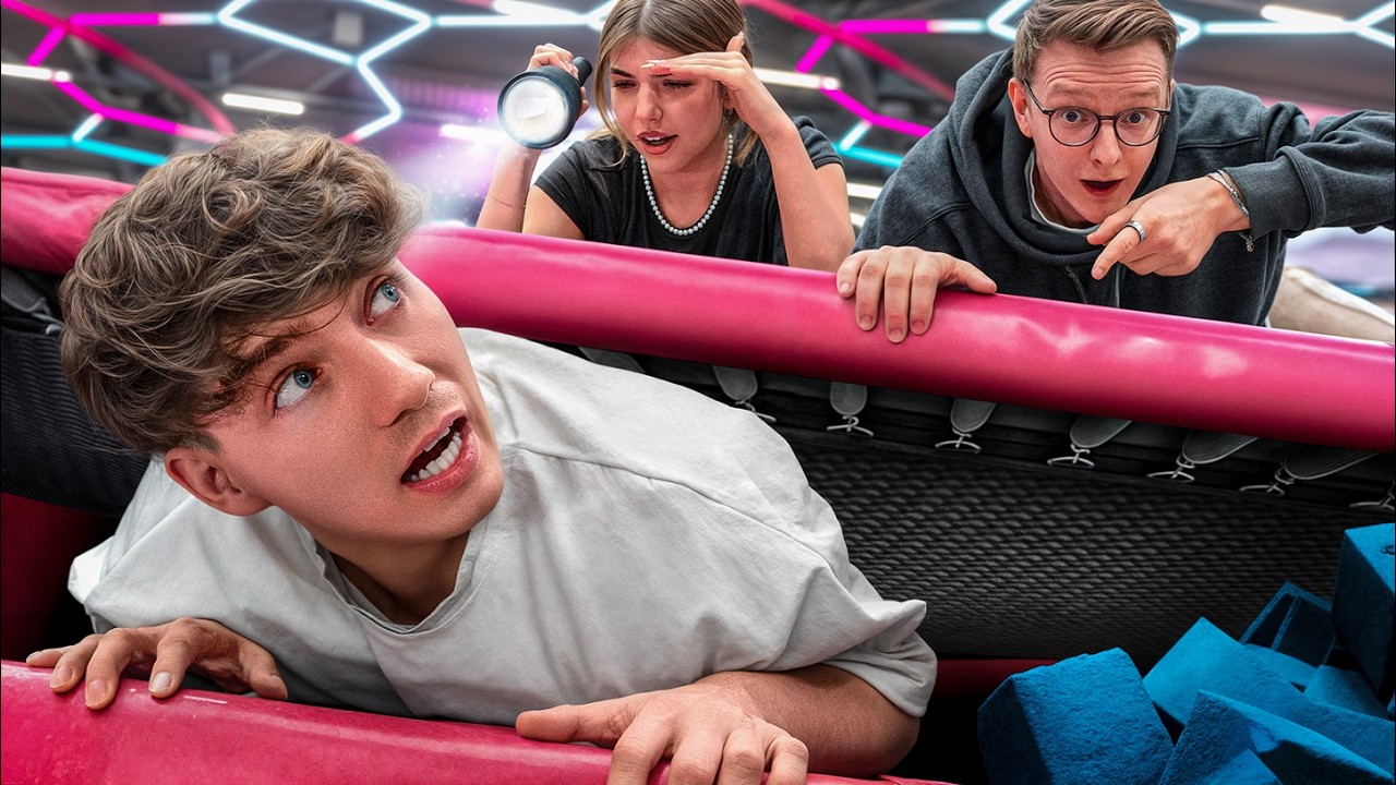 HIDE And SEEK Im TRAMPOLIN PARK!