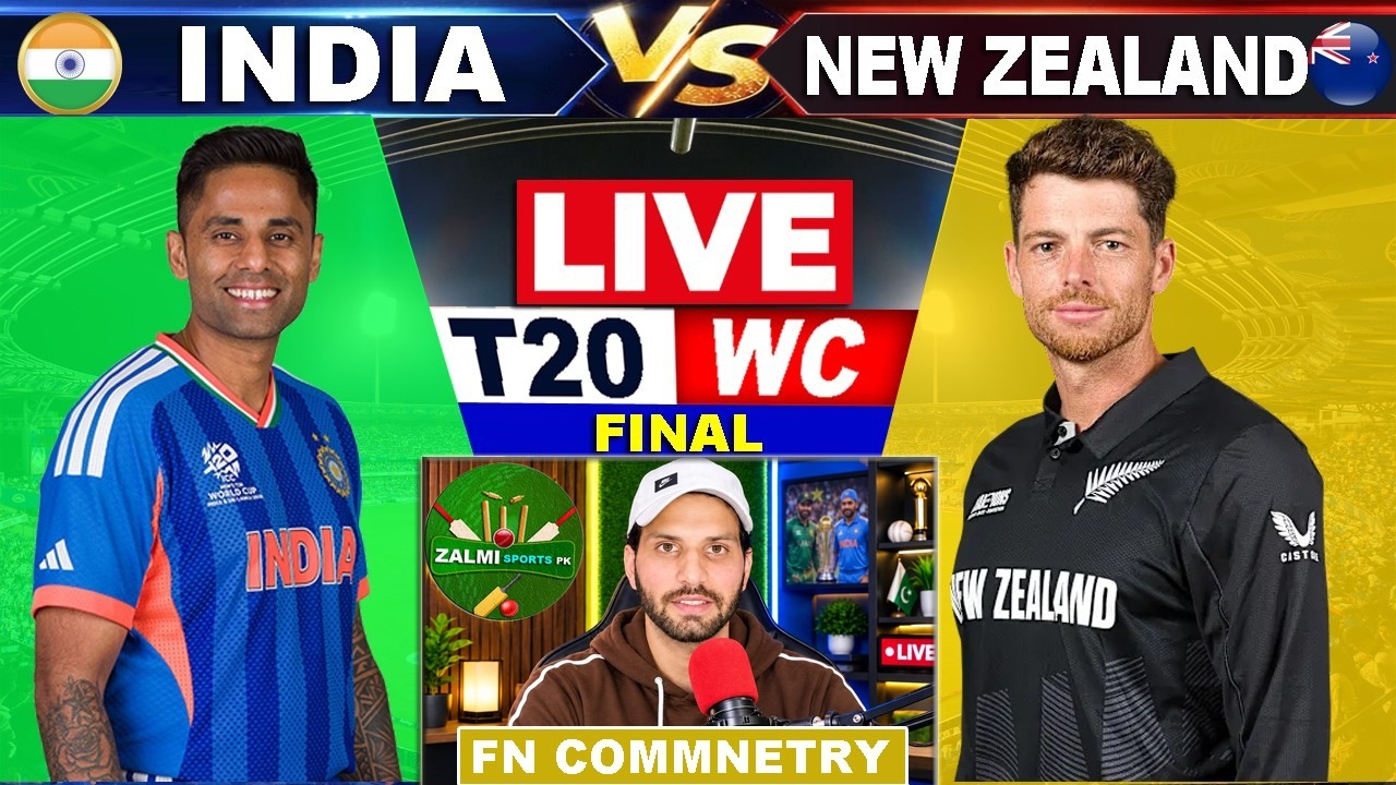 Live IND Vs NZ T20WC Final Match | India vs New Zealand T20 World Cup ...