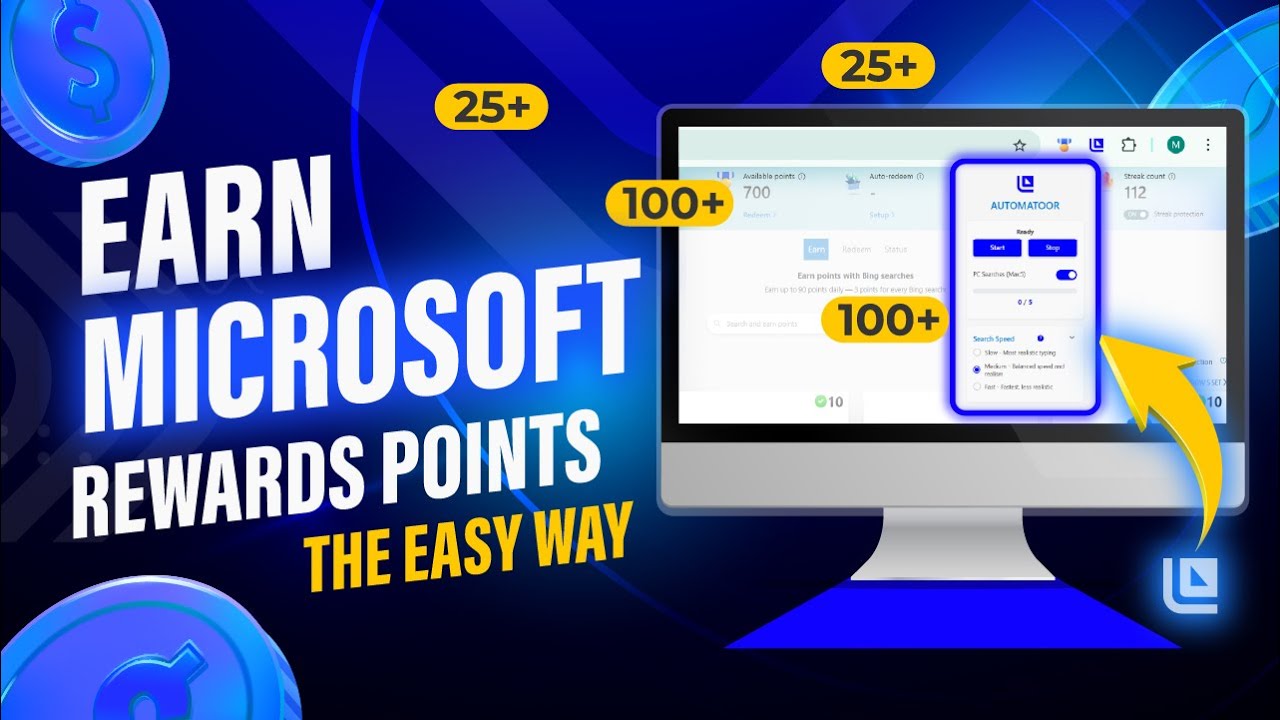Automatoor – Automate Bing Searches & Earn Microsoft Rewards on Autopilot