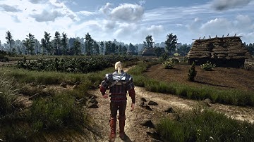 Witcher 3 Next Gen Update | Relaxing Ambient Walk across the Map (no music)