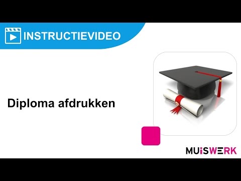 Muiswerk Instructievideo: Diploma afdrukken