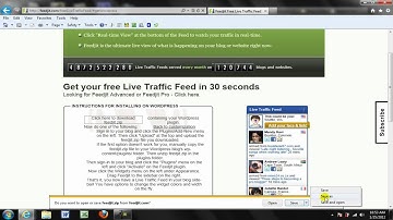 feedjit  how to add live feed.mp4