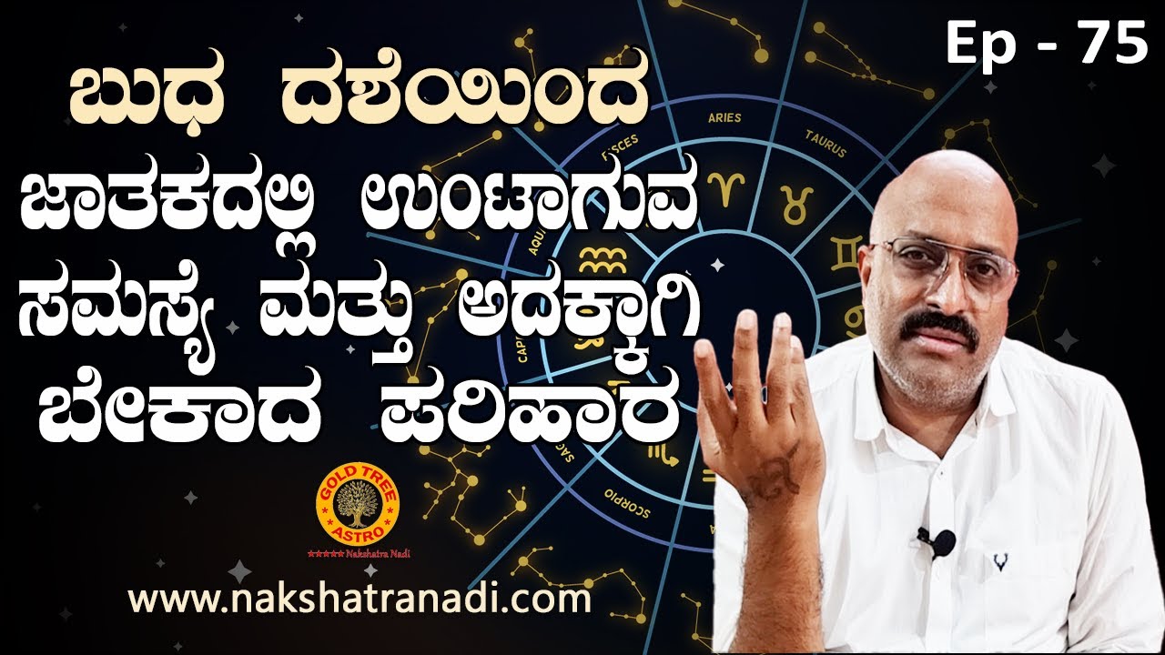 Learn Astrology - Ep 75 : Budha (Mercury) Dasha : Bad Effects on Horoscope with Remedies