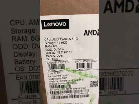 Unboxing & Review Lenovo V145-15AST