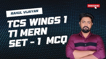 🔥T1 Scenario-Based MERN MCQs with Answers TCS Wings 1 Digital Prep Crack Ninja to Digital ✅