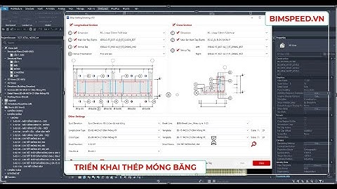 Hướng dẫn triển khai thép móng Băng - BIMSpeed.vn