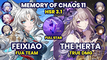 [3.1] MOC 11 | E0S0 Feixiao FUA & E0S0 The Herta True DMG | Honkai: Star Rail