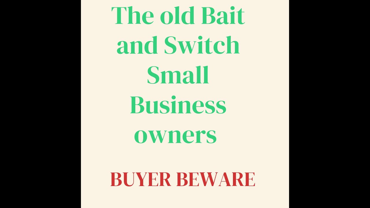 The Bait and Switch - YouTube