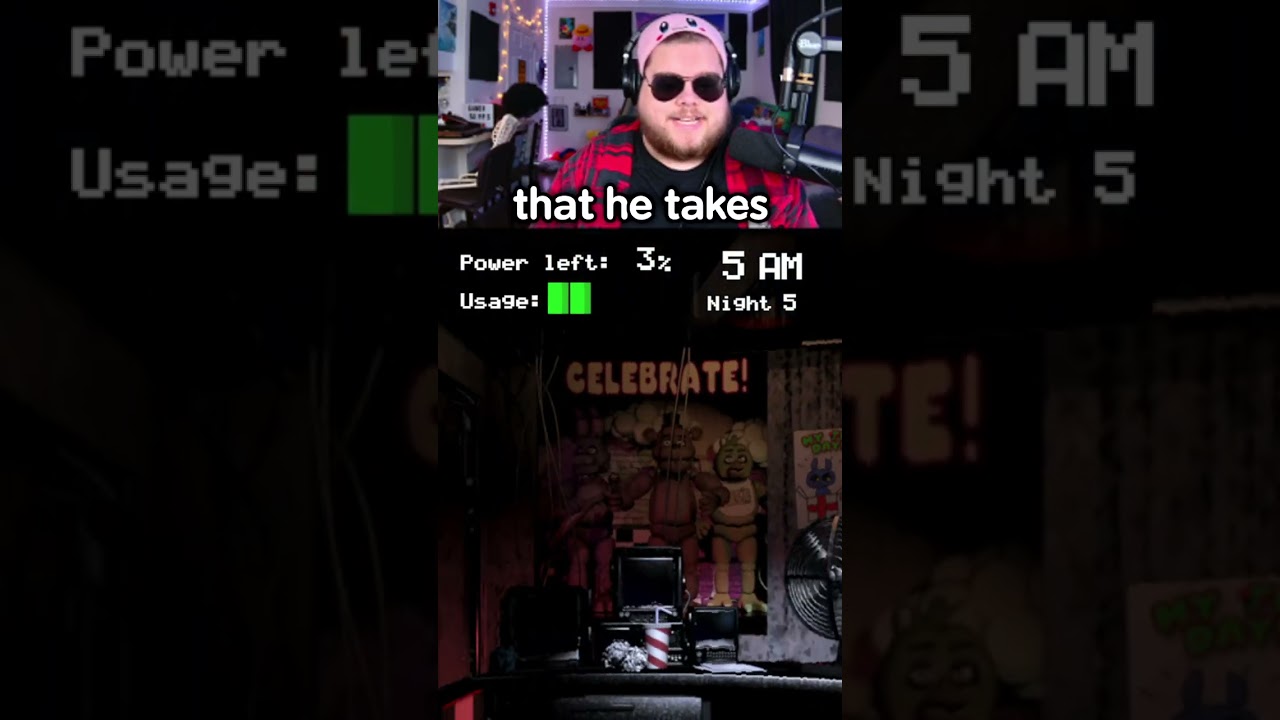I BEAT FNAF AT FREDDY!!! #shorts #funny #fnaf