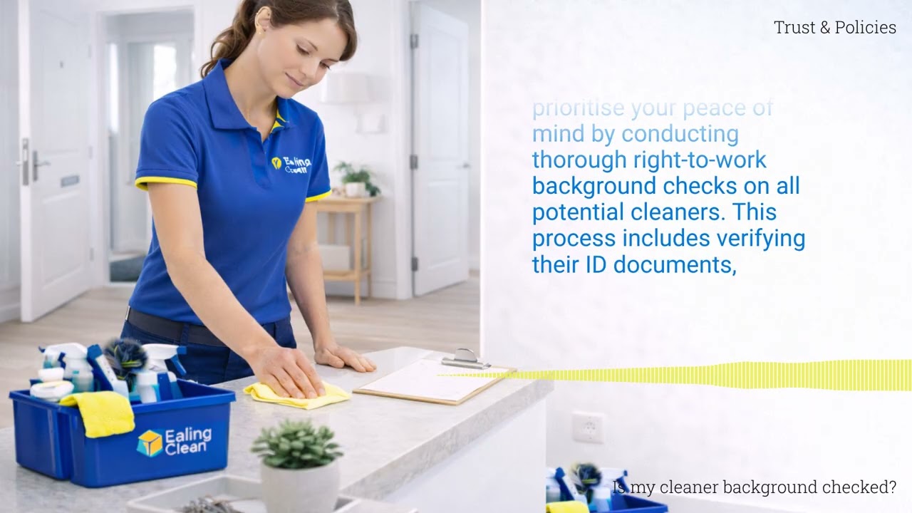 ✅ Is my cleaner background checked?