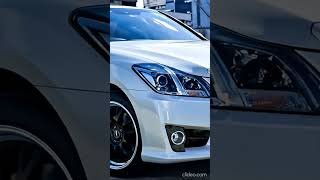 Toyota Crown Hussla 021 Gloss Black 3D Cinematic Front View