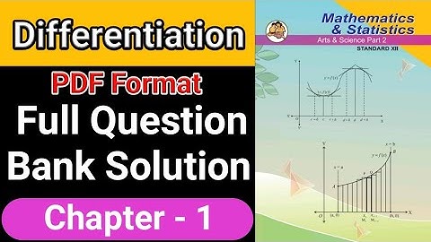 Differentiation Question Bank Solution | Maths Question Bank Solution | Maharashtra Board | #qb