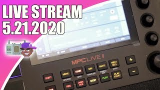 Making 10 Sample Beats on MPC LIVE II in One Stream!!!