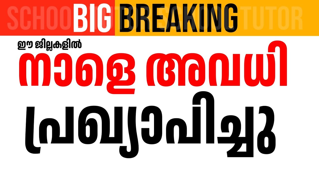 🔴നാളെ ഈ ജില്ലകളിൽ അവധി പ്രഖ്യാപിച്ചു ; ഇപ്പോൾ വന്നത് | SCHOOL HOLIDAY TOMORROW | KERALA RAIN