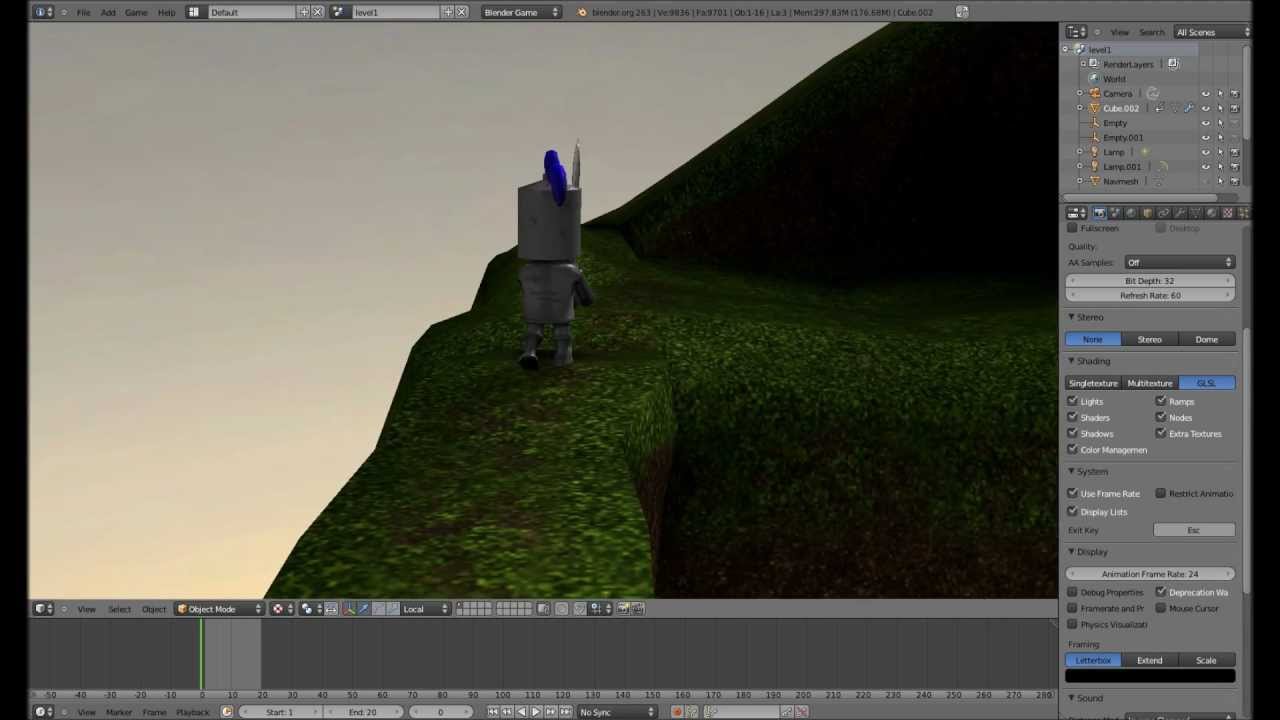 Level wechseln / Szenenwechsel – Blender 3D Game Engine Tutorial