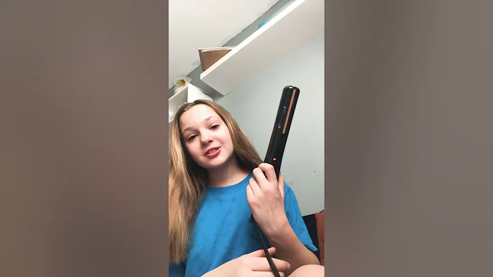 How to straighten your hair/ first video