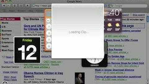 Leopard Web Clip Dashboard Widgets