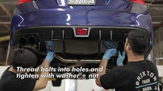 2015 - 2021 SUBARU WRX/STI REAR DIFFUSER DIY Aeroflowdynamics