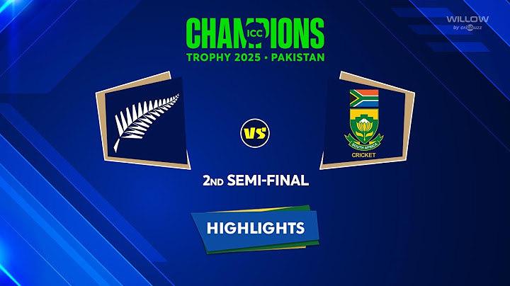 Highlights: 2nd Semi-Final, New Zealand vs South Africa | 2nd Semi-Final  , NZ VS SA