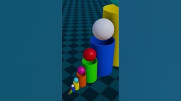 Golf Ball Scale Infinite #satisfyingvideo #shorts