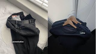 most worn items (Acne Studios, Celine, Our Legacy)