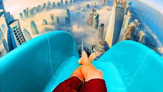 Top 10 Most INSANE Waterslides Around the World I Most Dangerous I Scariest Water Slides