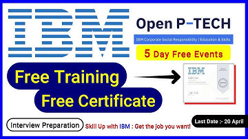 IBM Free Courses With Certificate | IBM Free Training | IBM Interview Preparation | Vamm Academy