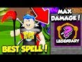I UNLOCKED The MOST POWERFUL NEW LEGENDARY SPELL In WIZARD SIMULATOR!! (Roblox)