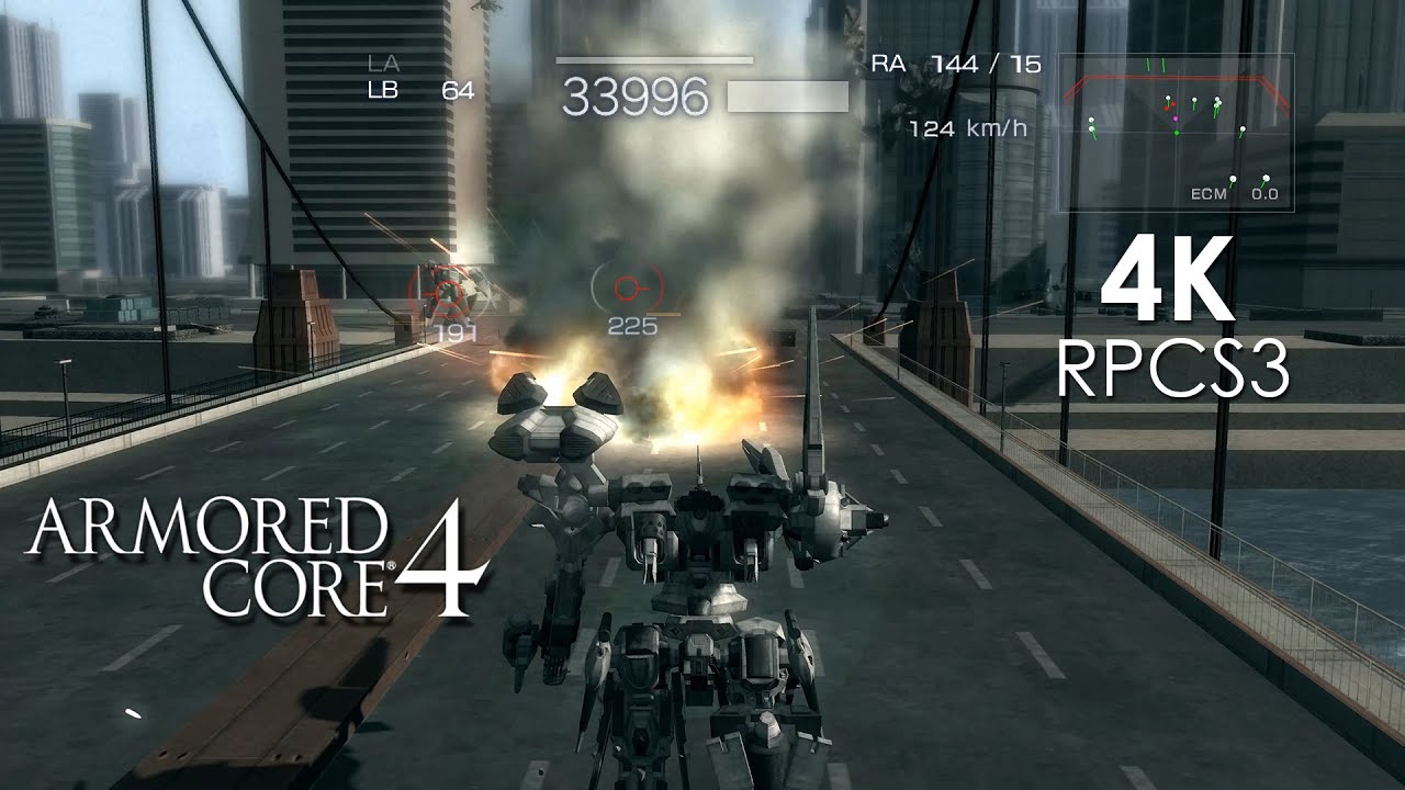 Armored Core 4 *Crashes* (4K / 2160p / 60fps) | RPCS3 Emulator 0.0.30 ...