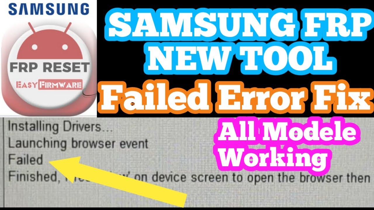 Easy Samsung FRP Tool. Easy fail