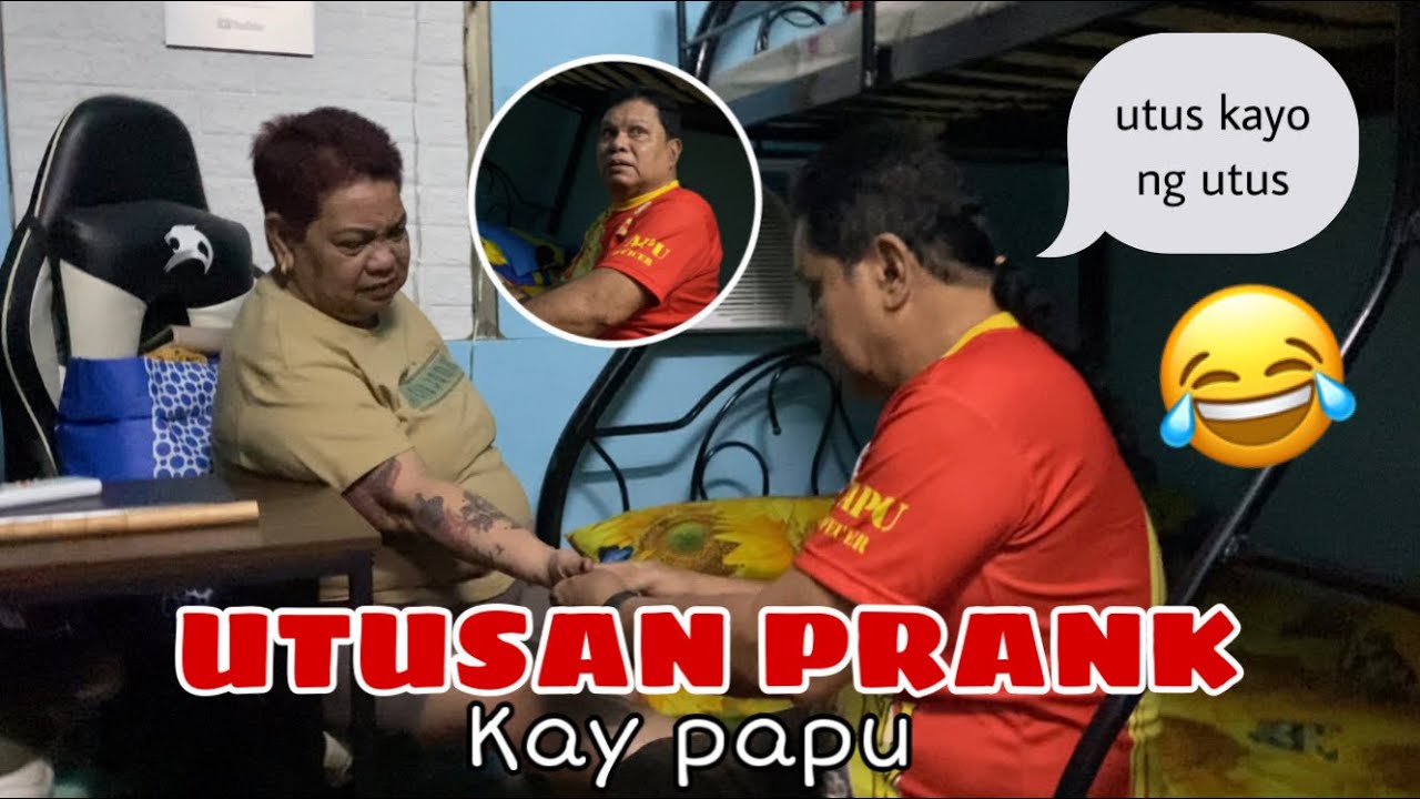 UTUSAN PRANK KAY PAPU (inis na inis siya)