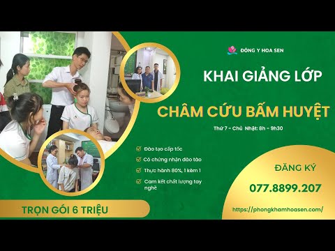 Video Khóa học ngắn hạn Châm cứu - Bấm Huyệt tại TpHCM - youtube