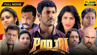 Poojai Tamil Full Movie | Vishal | Shruti Haasan | Radhika Sarathkumar | Mukesh | 1080p Review&Facts