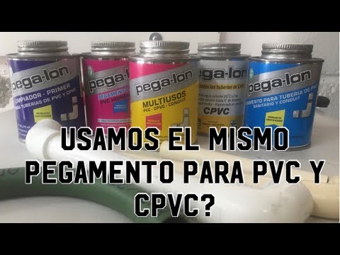 Video: ¿Se puede usar pegamento de CPVC en PVC?