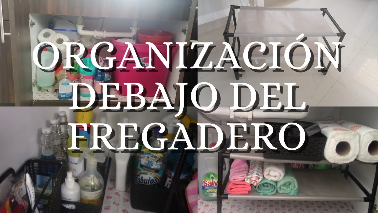 ORGANIZACION DEBAJO DEL FREGADERO O TARJA + LIMPIEZA