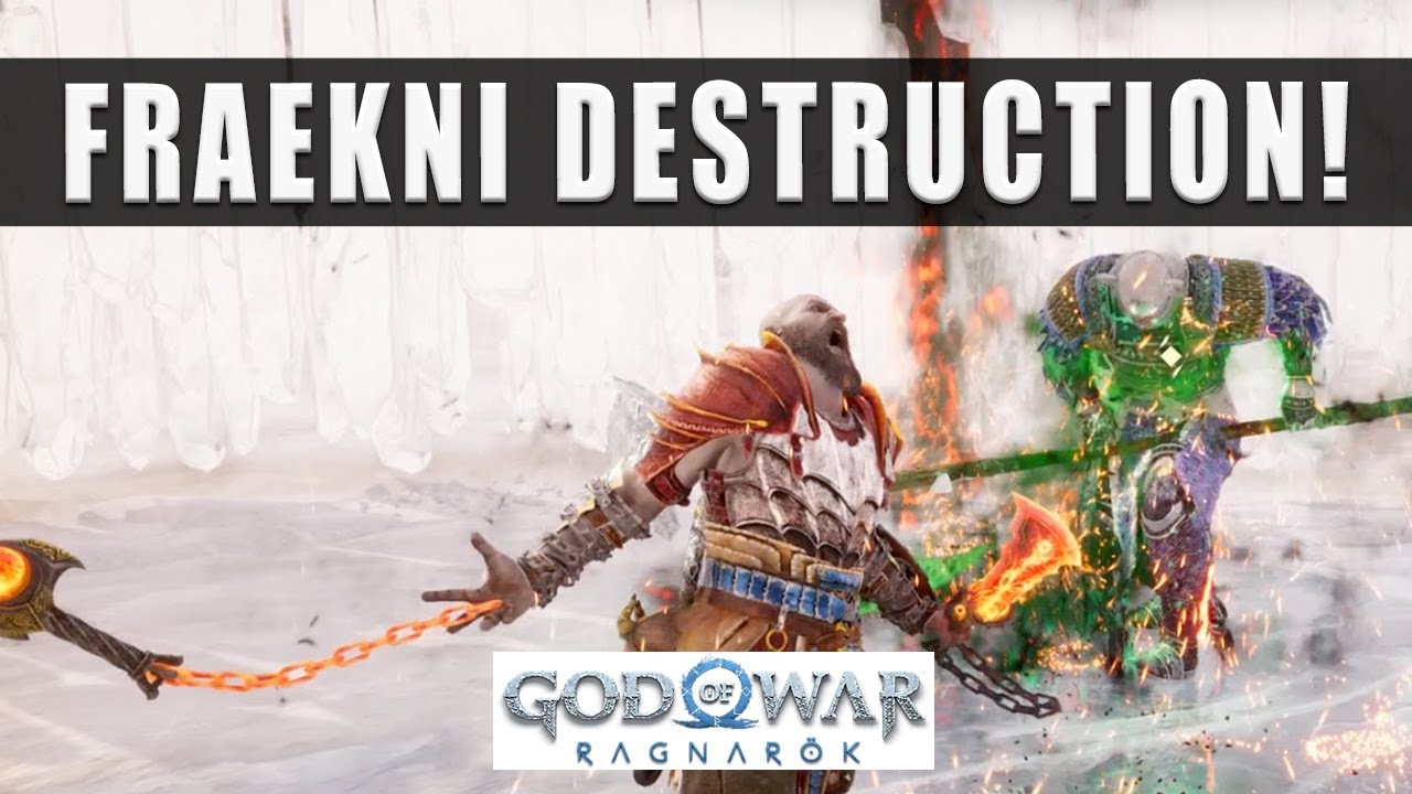 ⁣God of War Ragnarok Fraekni The Zealous (TOTAL DESTRUCTION!) - How to beat Fraekni The Zealous