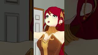 Pyrrha when Jaune confesses his feelings to her - #rwby #animation #arkos #pyrrhanikos