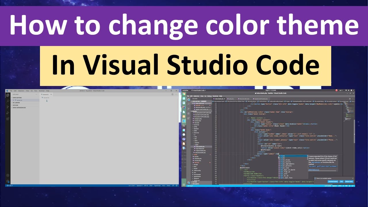 How To Change Colors In Visual Studio Code?