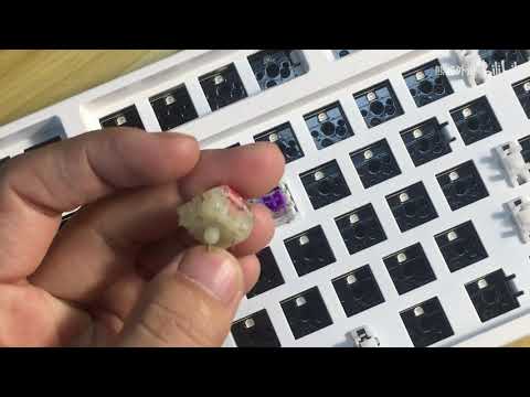 新手機械式鍵盤，拔軸教學 热插拔键盘插轴教程，硬拔軸的話，軸體LED的部位會破損