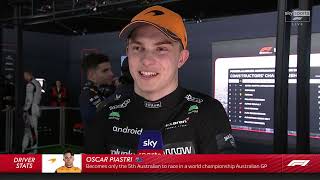 Oscar Piastri Drops Bombshell in Post-Race Interview After Australian GP! #AUSGP #F1