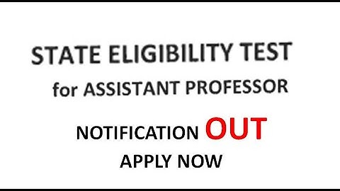 State Eligibility Notification OUT | SET 2023 | Assistant Professor