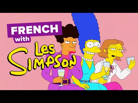 Learn French with Cartoons: Les Simpson - Marge watches what???