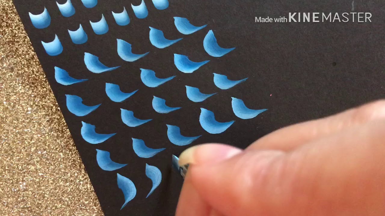 Aula sobre técnica de matização e pinceladas One Stroke