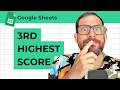 How to Highlight 3rd Highest Number in Column