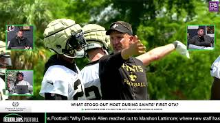 What stood out the most during the Saints' first OTA?