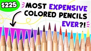 TESTING the MOST EXPENSIVE COLORED PENCILS!? // Caran D'ache Luminance  Pencils 